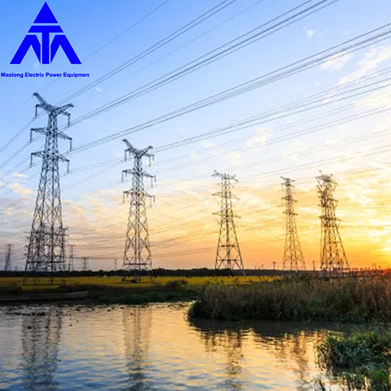 Elektrická energia 35KV 66KV Uhlová oceľová veža na zachytenie pádu