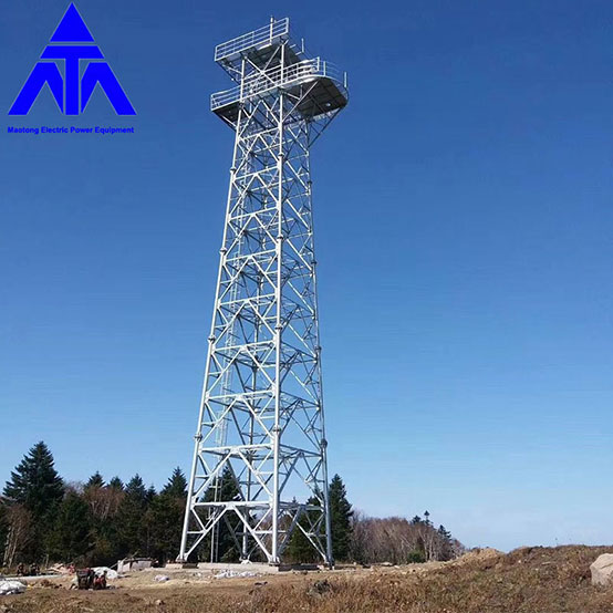 Tréningová veža Uhlová oceľová platforma Watch Lattice Steel Tower